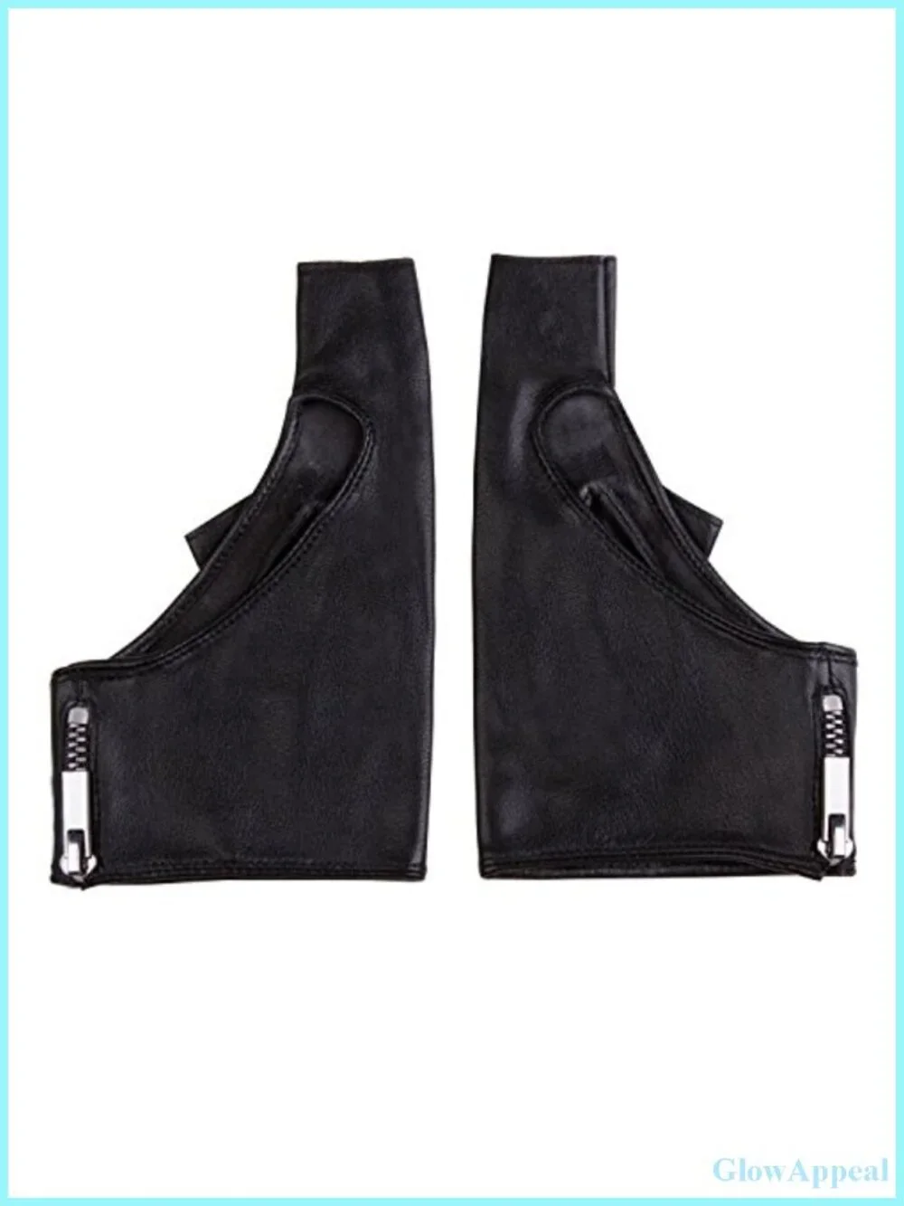 Women's Fingerless Leather Gloves Unlined Driving Dance Performance Half Finger